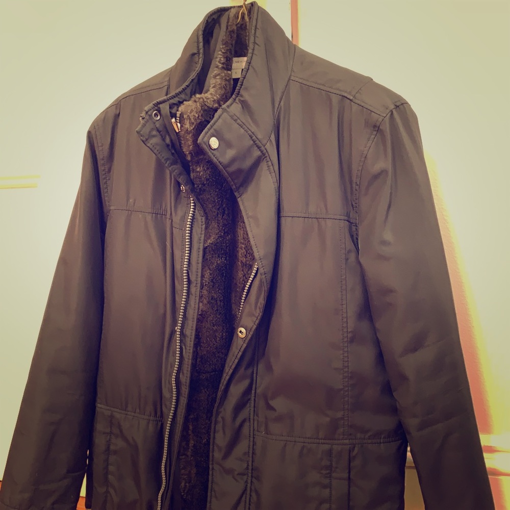 Andrew Marc, Marc New York jacket with faux fur